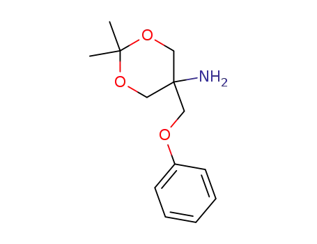 Molecular Structure of 97608-98-5 (1,3-Dioxan-5-amine, 2,2-dimethyl-5-(phenoxymethyl)-)