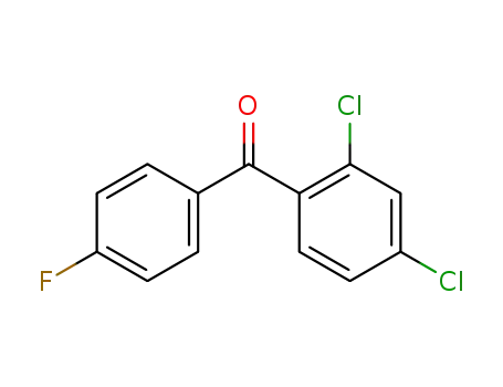 Molecular Structure of 65214-59-7 (2,4-DICHLORO-4'-FLUOROBENZOPHENONE)