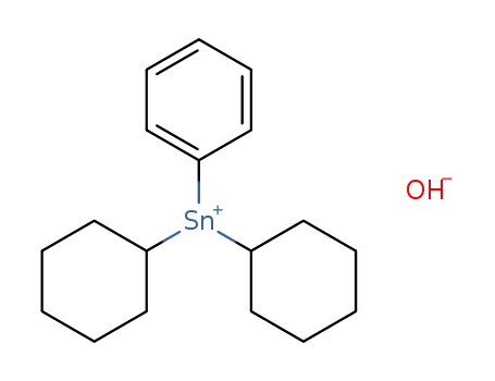 Molecular Structure of 53413-47-1 (dicyclohexyl(phenyl)stannanyl hydrate)