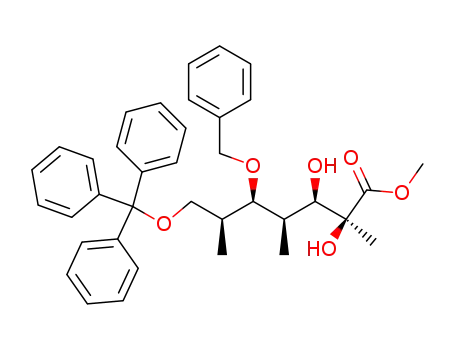 (2S,3R,4R,5R,6S)-methyl 5-(benzyloxy)-2,3-dihydroxy-2,4,6-trimethyl-7-(trityloxy)-heptanoate