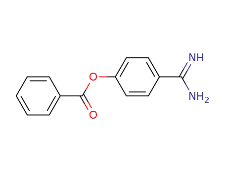 Molecular Structure of 40761-72-6 (4-AMIDINOPHENYL BENZOATE HYDROCHLORIDE)