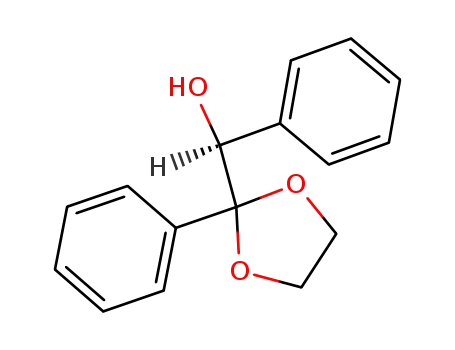 Molecular Structure of 68376-01-2 (2-phenyl-2-(S-α-hydroxybenzyl)-1,3-dioxolan)