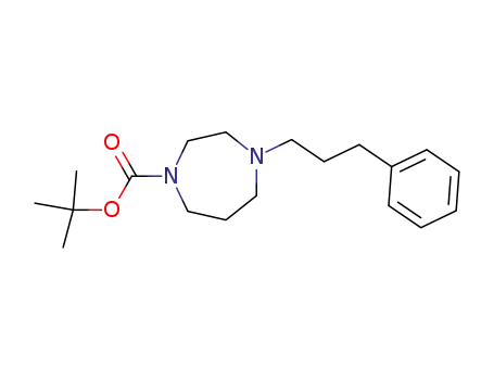 Molecular Structure of 198895-74-8 (TERT-BUTYL4-(3-PHENYLPROPYL)-1,4-DIAZEPANE-1-CARBOXYLATE)