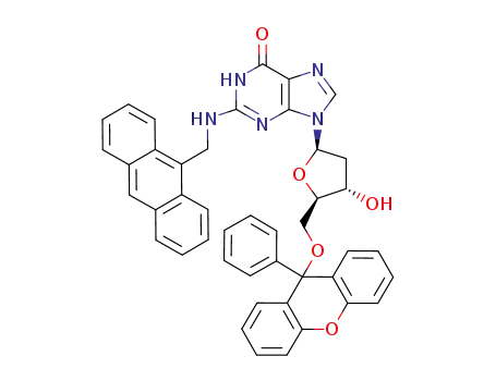 N<sup>2</sup>-(anthracen-9-ylmethyl)-5'-O-(9-phenylxanthen-9-yl)-2'-deoxyguanosine