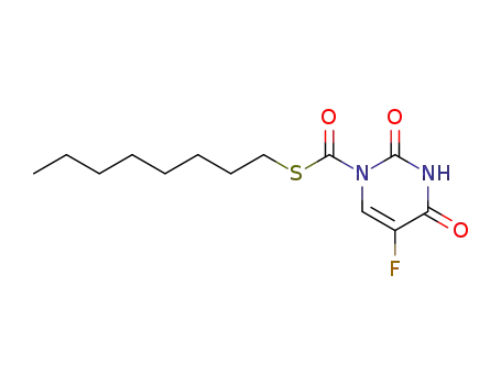 1(2H)-Pyrimidinecarbothioic acid, 5-fluoro-3,4-dihydro-2,5-dioxo-,
S-octyl ester