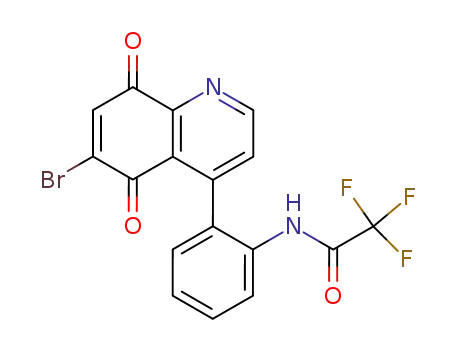 6-bromo-4-<2-<(trifluoroacetyl)amino>-phenyl>quinoline-5,8-dione