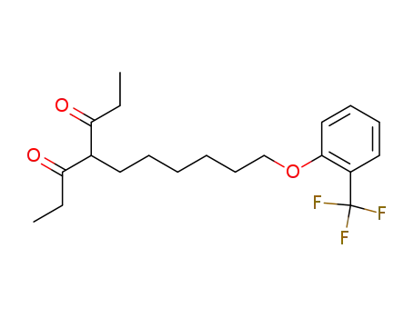 3,5-Heptanedione, 4-[6-[2-(trifluoromethyl)phenoxy]hexyl]-