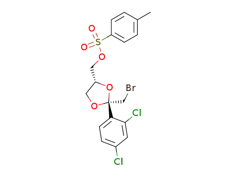 (2R,4R)-cis-2-(bromomethyl)-2-(2,4-dichlorophenyl)-4-<<<(4-methylphenyl)sulfonyl>oxy>methyl>-1,3-dioxolane