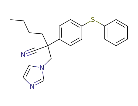 2-imidazol-1-ylmethyl-2-(4-phenylsulfanyl-phenyl)-hexanenitrile