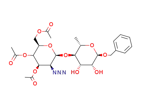 Benzyl-4-O-(3,4,6-tri-O-acetyl-2-azido-2-desoxy-β-D-mannopyranosyl)-α-L-rhamnopyranosid