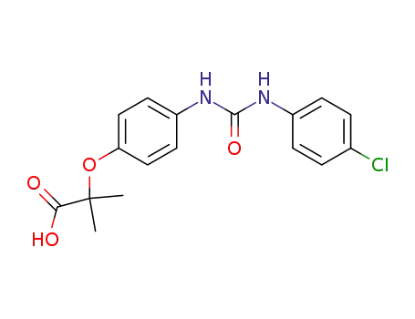 2-{4-[3-(4-Chloro-phenyl)-ureido]-phenoxy}-2-methyl-propionic acid