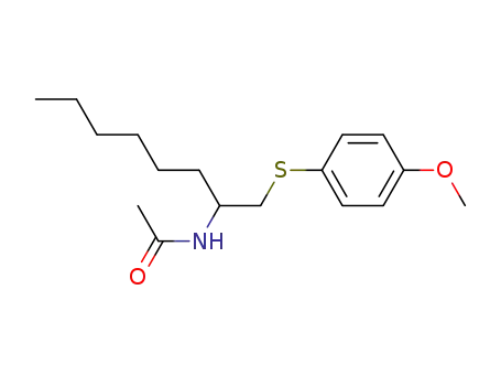 Acetamide, N-[1-[[(4-methoxyphenyl)thio]methyl]heptyl]-