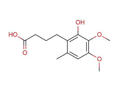 Molecular Structure of 58185-87-8 (4-(2'-hydroxy-3',4'-dimethoxy-6'-methylphenyl)butyric acid)