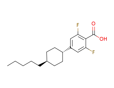 Benzoic acid, 2,6-difluoro-4-(4-pentylcyclohexyl)-, trans-