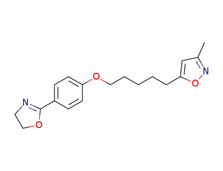 5-[5-[4-(4,5-dihydro-1,3-oxazol-2-yl)phenoxy]pentyl]-3-methyl-1,2-oxazole