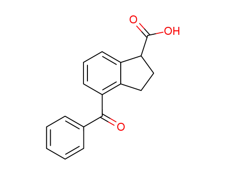 Molecular Structure of 56461-33-7 (4-benzoyl-1-indancarboxylic acid)