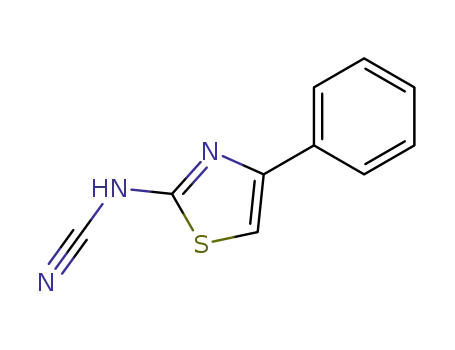 Molecular Structure of 7709-52-6 (Cyanamide, (4-phenyl-2-thiazolyl)-)
