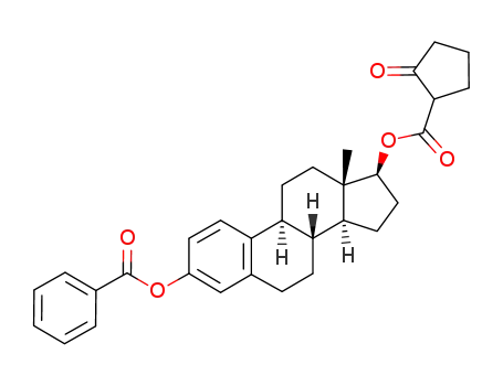 Molecular Structure of 134512-87-1 (3-Benzoyloxy-17-(5-oxocyclopentylcarbonyloxy)-Δ<sup>1,3,5</sup>-estratriene)