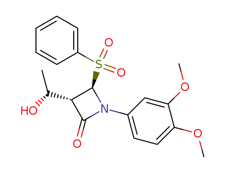 (3S,4R)-4-Benzenesulfonyl-1-(3,4-dimethoxy-phenyl)-3-((R)-1-hydroxy-ethyl)-azetidin-2-one