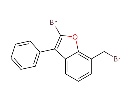 Molecular Structure of 42435-34-7 (Benzofuran, 2-bromo-7-(bromomethyl)-3-phenyl-)