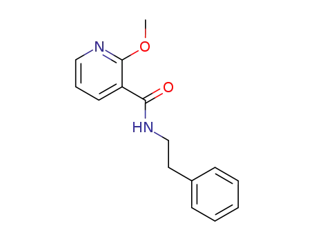 Molecular Structure of 100948-48-9 (3-Pyridinecarboxamide, 2-methoxy-N-(2-phenylethyl)-)