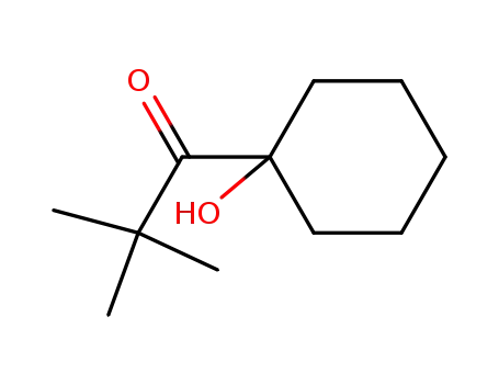 Molecular Structure of 103648-08-4 (1-Propanone, 1-(1-hydroxycyclohexyl)-2,2-dimethyl-)