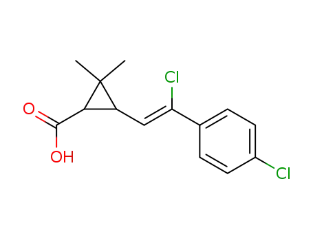 3-[2-클로로-2-(4-클로로페닐)에테닐]-2-디메틸시클로프로판카르복실산