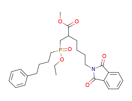 2H-Isoindole-2-hexanoic acid,
a-[[ethoxy(4-phenylbutyl)phosphinyl]methyl]-1,3-dihydro-1,3-dioxo-,
methyl ester