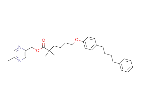 2,2-Dimethyl-6-[4-(4-phenyl-butyl)-phenoxy]-hexanoic acid 5-methyl-pyrazin-2-ylmethyl ester