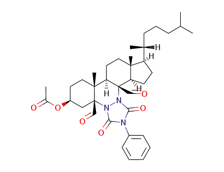 Acetic acid (3bR,5S,7aR,7bR,9aR,10R,12aR,12bS)-10-((R)-1,5-dimethyl-hexyl)-3b,12b-diformyl-7a,9a-dimethyl-1,3-dioxo-2-phenyl-hexadecahydro-2,3a,12c-triaza-dicyclopenta[a,l]phenanthren-5-yl ester