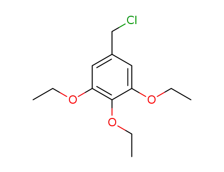 Molecular Structure of 86603-79-4 (Benzene, 5-(chloromethyl)-1,2,3-triethoxy-)
