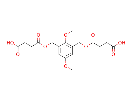 Molecular Structure of 120475-86-7 (1,3-bis(hydroxymethyl)-2,5-dimethoxybenzene bis(hydrogen succinate))