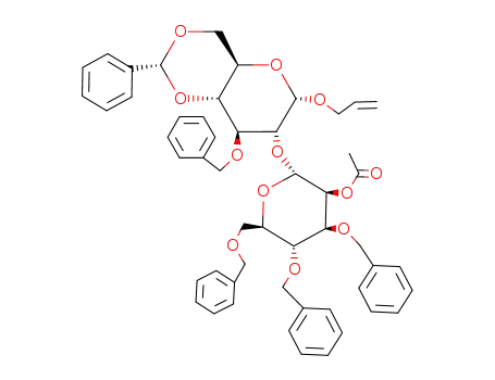 Allyl O-(2-O-acetyl-3,4,6-tri-O-benzyl-α-D-mannopyranosyl)-(1->2)-3-O-benzyl-4,6-O-benzylidene-α-D-glucopyranoside