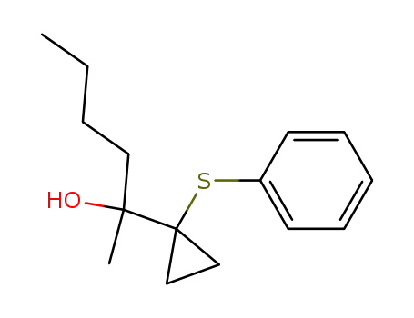 2-<1-(phenylthio)cyclopropyl>-2-hexanol