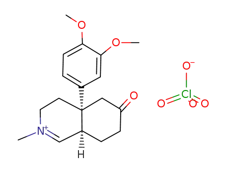 Isoquinolinium,4a-(3,4-dimethoxyphenyl)-3,4,4a,5,6,7,8,8a-octahydro-2-methyl-6-oxo-,cis-, perchlorate