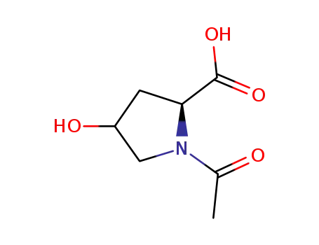 Molecular Structure of 926905-71-7 (N-Acetyl-4-hydroxy-L-proline (cis- and trans- Mixture))
