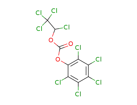 Molecular Structure of 107960-04-3 (pentachlorophenyl 1,2,2,2-tetrachloroethyl carbonate)