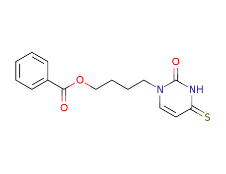 Molecular Structure of 75415-95-1 (1-(4-benzoyloxybutyl)4-thiouracil)