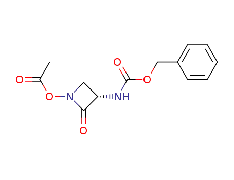 Carbamic acid, [1-(acetyloxy)-2-oxo-3-azetidinyl]-, phenylmethyl ester,
(S)-