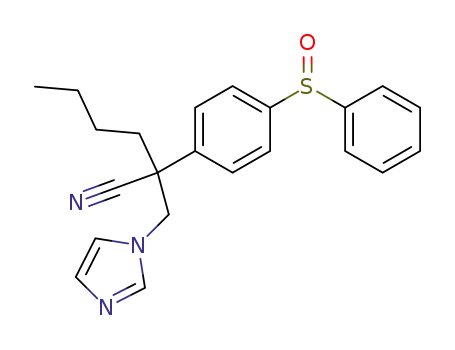 2-(4-benzenesulfinyl-phenyl)-2-imidazol-1-ylmethyl-hexanenitrile