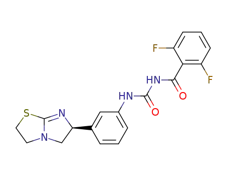Molecular Structure of 132981-08-9 (1-(2,6-Difluoro-benzoyl)-3-[(S)-3-(2,3,5,6-tetrahydro-imidazo[2,1-b]thiazol-6-yl)-phenyl]-urea)