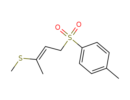 Molecular Structure of 99946-97-1 (Benzene, 1-methyl-4-[[3-(methylthio)-2-butenyl]sulfonyl]-, (E)-)