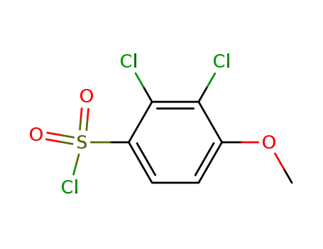 Molecular Structure of 35509-60-5 (Benzenesulfonyl chloride, 2,3-dichloro-4-methoxy-)