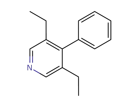 Molecular Structure of 73669-44-0 (Pyridine, 3,5-diethyl-4-phenyl-)