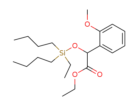Molecular Structure of 85905-81-3 (ethyl {[dibutyl(ethyl)silyl]oxy}(2-methoxyphenyl)acetate)