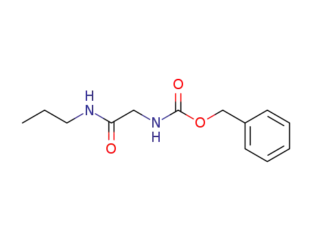 Molecular Structure of 21855-74-3 (Benzyl N-[(propylcarbaMoyl)Methyl]carbaMate)