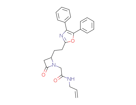 2-<2-(4,5-diphenyl-2-oxazolyl)ethyl>-1-(N-allylcarbamoylmethyl)azetidinone