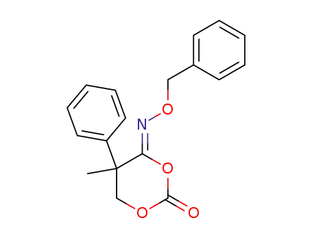 Molecular Structure of 70310-60-0 (4-[(benzyloxy)imino]-5-methyl-5-phenyl-1,3-dioxan-2-one)