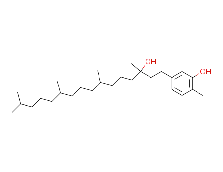 Molecular Structure of 69371-91-1 (2,3,6-trimethyl-5-(3-hydroxy-3,7,11,15-tetramethylhexadecanyl)phenol)