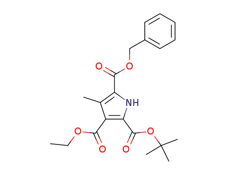 benzyl 3-methyl-4-(ethoxycarbonyl)-5-(tert-butoxycarbonyl)-2-pyrrolecarboxylate